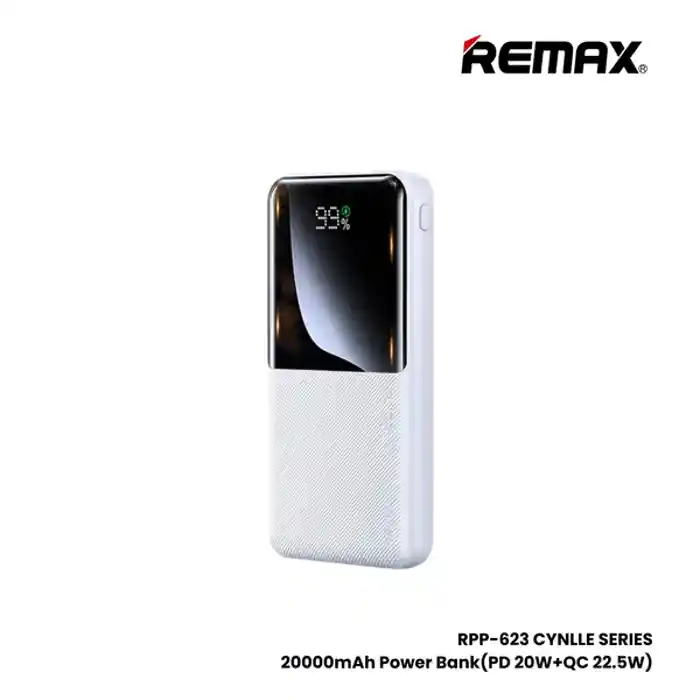REMAX RPP-623 20000mAh LED Digital Display Fast Charging PD+QC 20W+22.5W Power Bank